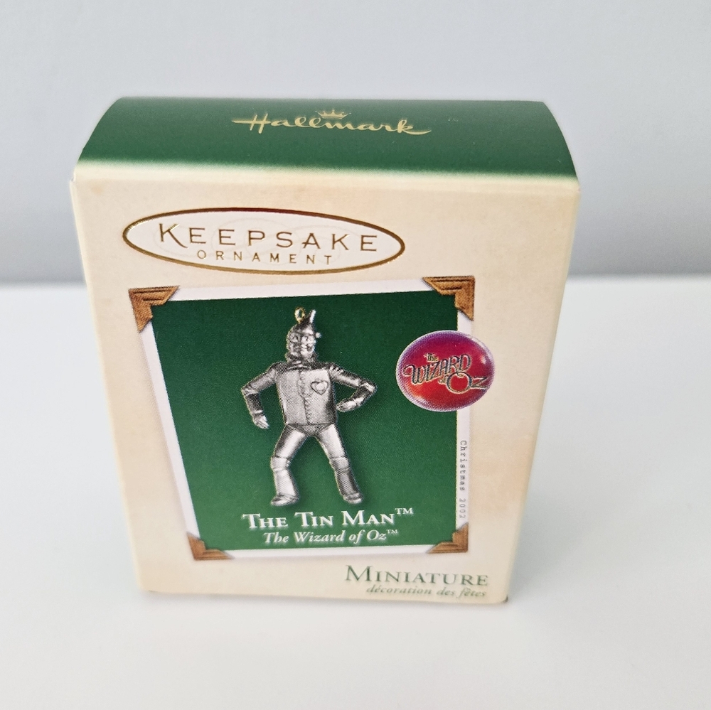 New Wizard Of Oz minature Tinman Hallmark Keepsake Ornament